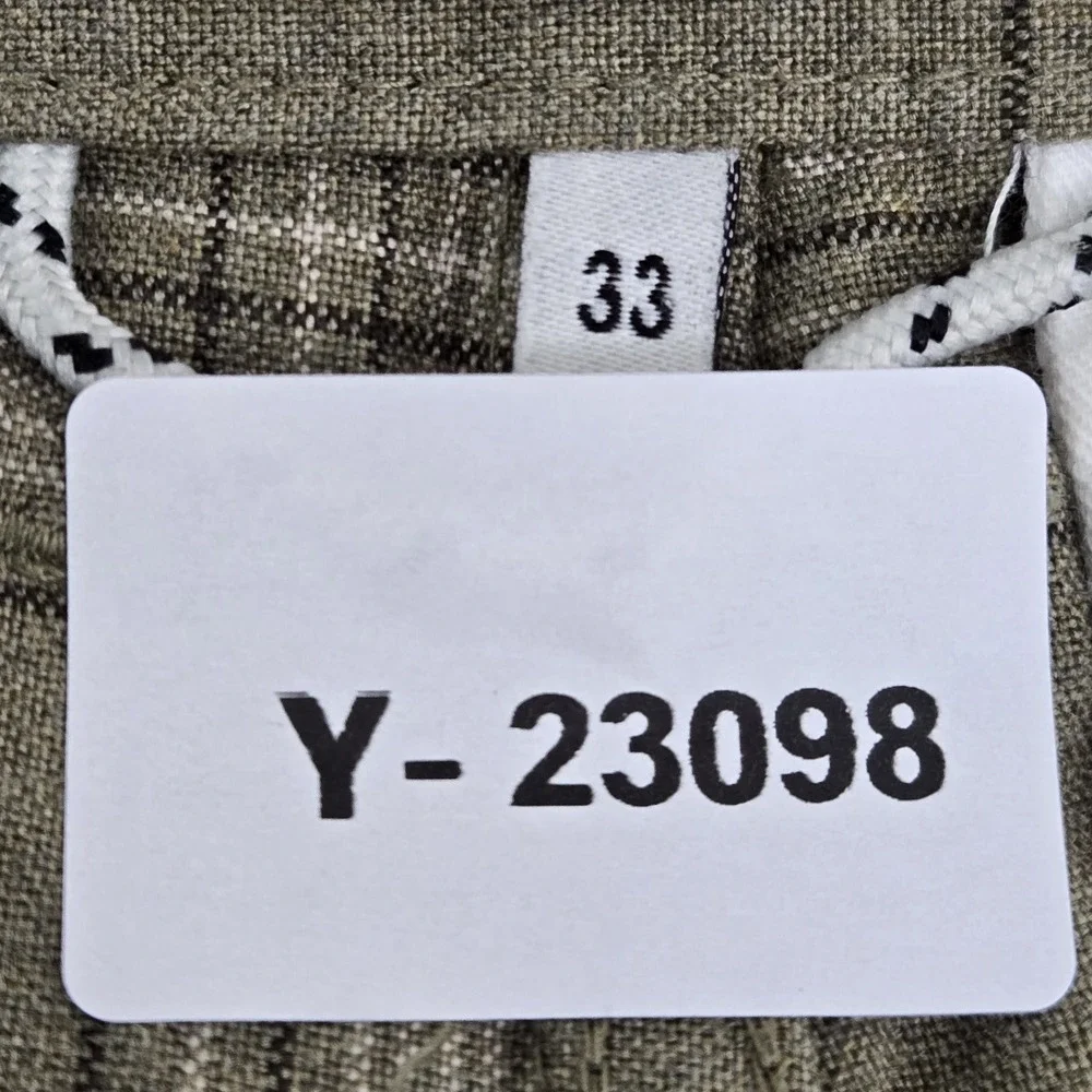 Quiksilver Men Shorts 33 Brown Plaid‎ Chino Button 9